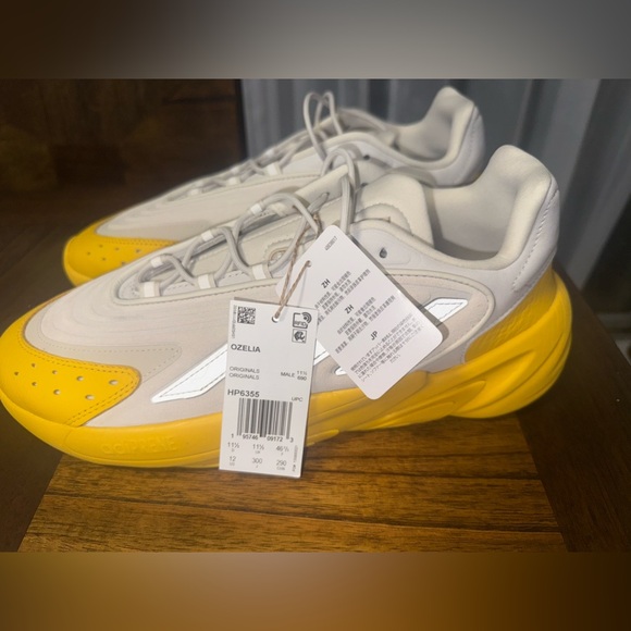 NWT adidas Originals OZELIA "Alumina/Bold Gold/Mag Beige" Men's Shoe SIZE 12 - Picture 6 of 11